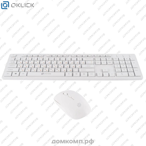 Клавиатура+мышь Oklick 240M White